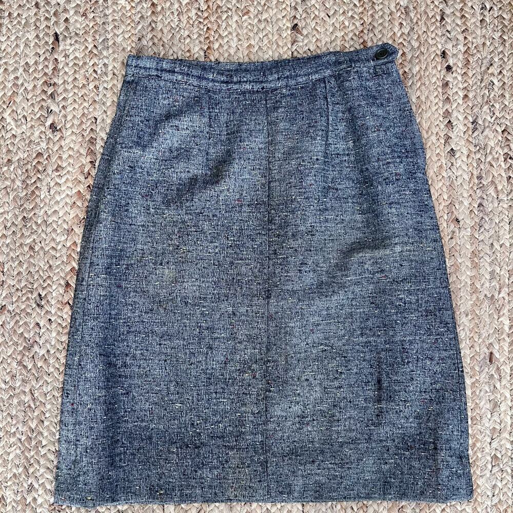 Vintage 60s gray wool pencil skirt - Picture 3 of 6